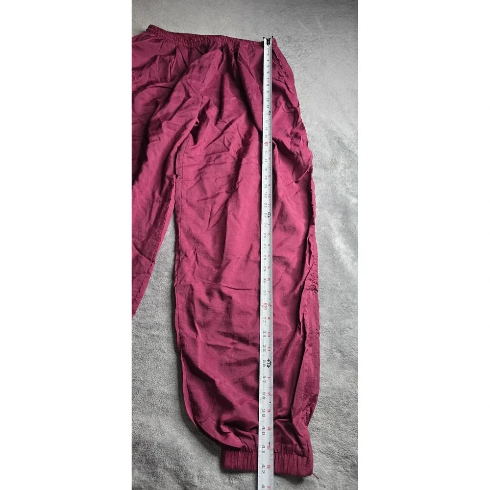 Vintage Nike Track Pants Mens Size XXL Burgundy Baggy Mesh Lined Windbreaker Y2K